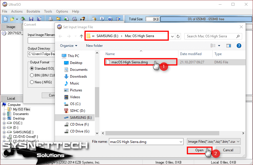 open a dmg file on windows 10